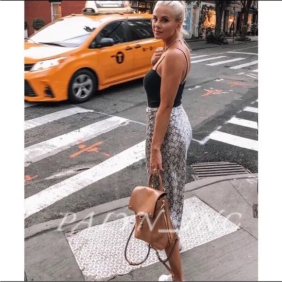 Zara Python Snake MIDI Skirt - Picture 4 of 10